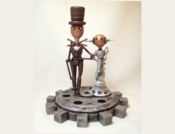 Metal Music Wedding Cake Topper Metal Music Wedding Cake Topper