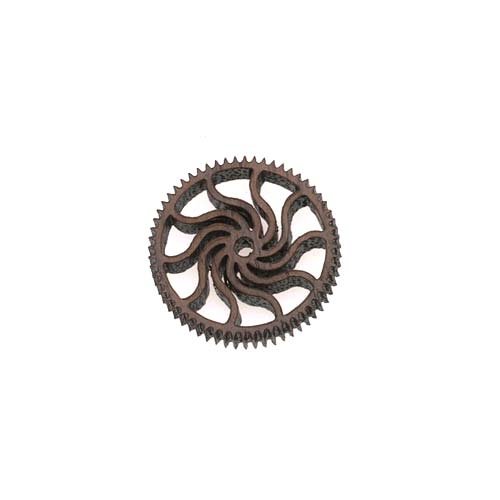 Walnut Wood Laser Cut Steampunk Spiral Gear Pendant Component 1/2 Inch steampunk buy now online