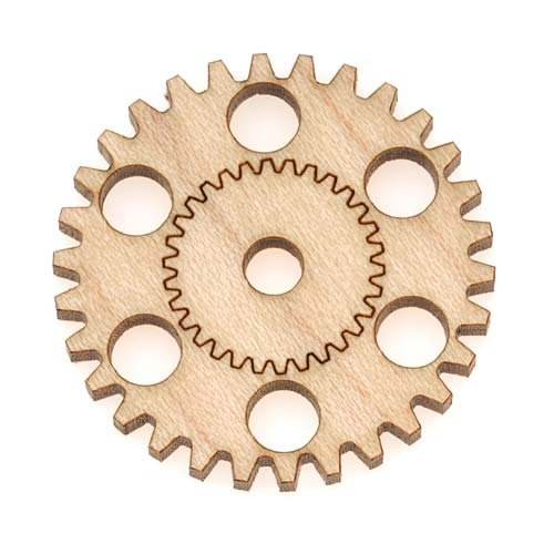 Maple Wood Laser Cut Steampunk Gear Cog Wheel Pendant Component 1 Inch steampunk buy now online