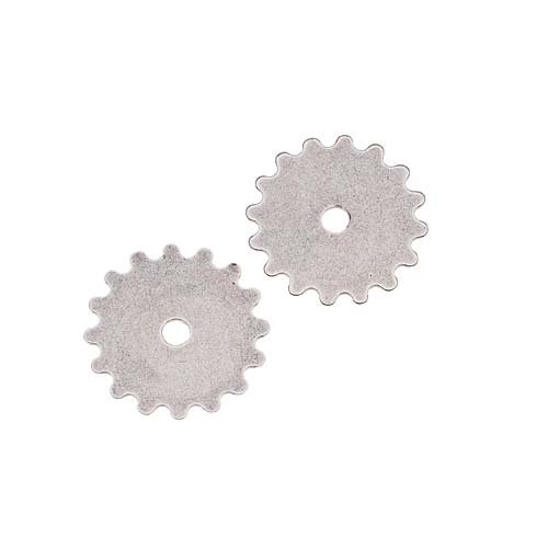 Antiqued Silver Plated Stamping Steampunk Full Gear Cog Wheel Small 16mm (2) steampunk buy now online
