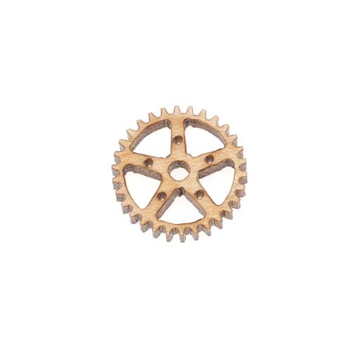 Maple Wood Laser Cut Steampunk 5 Point Star Gear Pendant Component 1/2 Inch steampunk buy now online