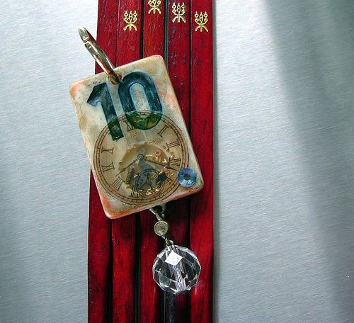 Steampunk Number 10 Altered Game Charm steampunk buy now online