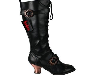 Steampunk Lace up boots - Hades Shoes - Vintage Knee High Vintage Boots steampunk buy now online
