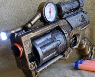 Steampunk gun HOLSTER BELT Victorian Nerf N-Strike Maverick Zombie Fall Out Halo Soft Dart steampunk buy now online