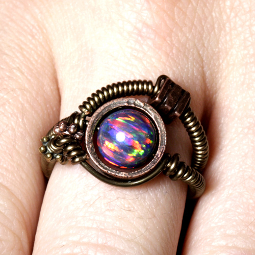 Steampunk Jewelry Ring - Picture on Hand steampunk buy now online