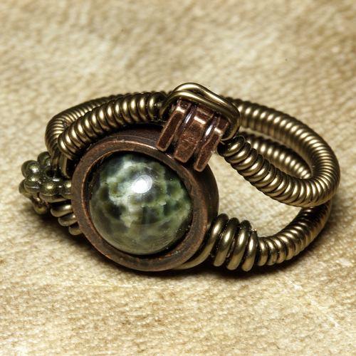 Steampunk Jewelry made by CatherinetteRings : Green Fire Agate Ring steampunk buy now online Steampunk Jewelry made by CatherinetteRings : Green Fire Agate Ring steampunk buy now online