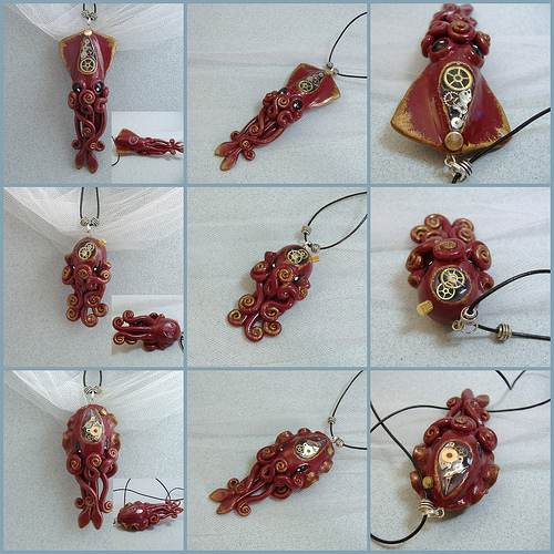Gilded Steampunk Cephalopods steampunk buy now online