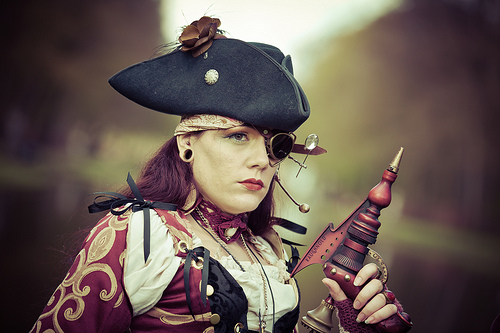 2012-04-21 Elf Fantasy Fair, edition Haarzuilens 2012, Steampunk, Cap'n Scarlett steampunk buy now online