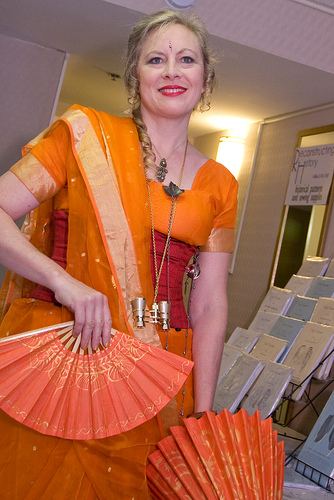 Madame Hera von Hedwig in a Sari at Steampunk Worlds Fair steampunk buy now online