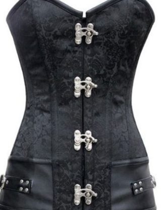 Black / Red / White Brocade Steampunk Corset Burlesque Moulin Rouge steampunk buy now online