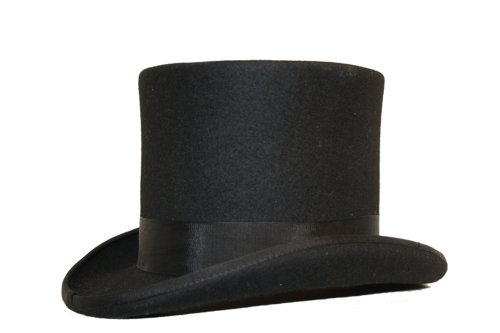 BLACK 100% WOOL HAND MADE TOP FELT EVENT HAT steampunk buy now online