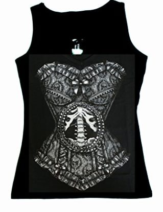 Restyle SKELETON CORSET Womens Tank Top steampunk buy now online