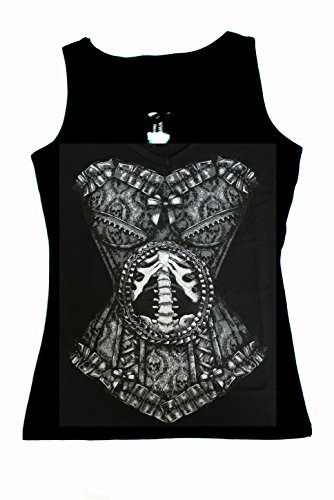 Restyle SKELETON CORSET Womens Tank Top steampunk buy now online