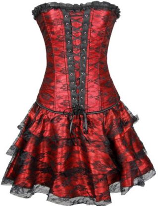 TDOLAH Sexy Corset Gothic Boned Dress Bustier Clubwear Lingerie Set for Women steampunk buy now online