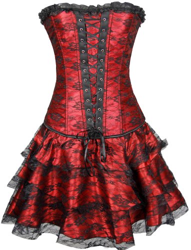 TDOLAH Sexy Corset Gothic Boned Dress Bustier Clubwear Lingerie Set for Women steampunk buy now online