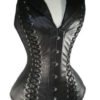 FashionWind Women's Steampunk Halter V-neck Faux Leather Steel Boned Corset steampunk buy now online