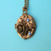 Steampunk Necklace - Vintage Rose Steampunk Pendant Brass steampunk buy now online