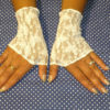 Pretty Lace Fingerless Gloves - White Butterflies steampunk buy now online
