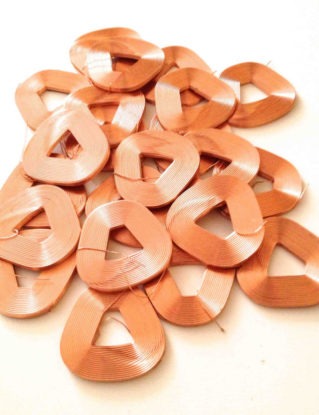 Bound copper wire industrial jewellery steampunk Cu wire wrap discs fashion design art steampunk buy now online
