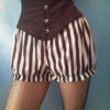 uk 12 us 8 black and white stripe shortie stripe bloomers steampunk buy now online