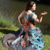 READY TO SHIP  Teal and Copper Steampunk Butterfly Gown with Apron Swag and Unique Corset steampunk buy now online