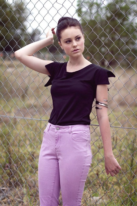 Star Hunter womens cotton t shirt - short edgy sleeve steampunk buy now online