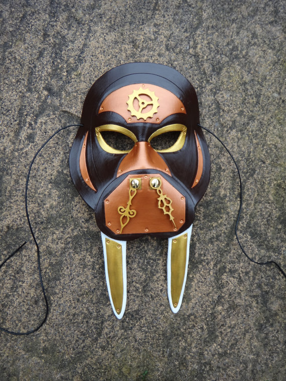 Steampunk Walrus leather mask steampunk buy now online
