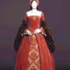 Custom made to measure Tudor medieval anne bolyne gothic medieval gown in your chosen colors and fabrics steampunk buy now online