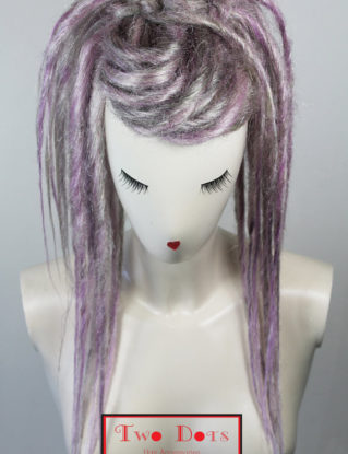 Grey, Silver Blonde Synthetic Dread Falls, 20' or Longer, Long Layered Extensions, Hair Pieces, Headdress, Wig, Ponytail, Gothic Burning Man steampunk buy now online