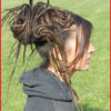 Hippie Brown Dreads Hair Falls, 20 inches Long Layered Mixed Brown Mix, Ponytail, Hair Pieces, Wig steampunk buy now online