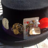Custom made...steampunk/ mad hatter top hat with vintage items and clock face steampunk buy now online
