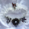 Steampunk Butterfly Rose Ivory Wedding Lace Garter steampunk buy now online