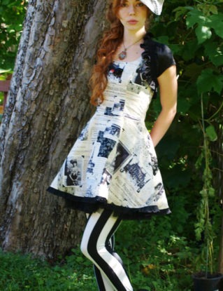 Sew Quaint...April in Paris Goth Lolita Steampunk Skater Prom Dress steampunk buy now online