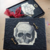 Custom-made wedding guest book with decorated box. steampunk buy now online