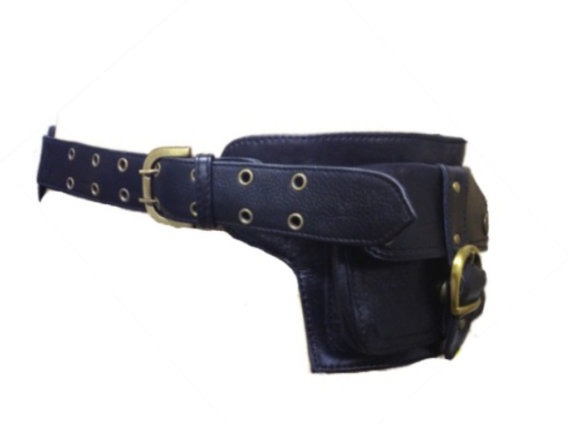 LEATHER utility belt, fanny pack, hip bag, POCKET BELT, hip pack, waist pack, festival clothing, lebelp steampunk buy now online