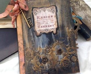 Steampunk Wedding Guest Book steampunk buy now online