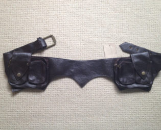 Dark Brown LEATHER utility belt, POCKET BELT, fanny pack, steampunk belt, lebept steampunk buy now online