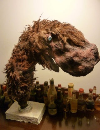 Handmade Creature Sculpture. The Endangered Abominable Ashmoor. Fantasy Art with Unique and Magical Story steampunk buy now online