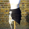 Post apocalyptic asymmetric over skirt clothing black white alternative fashion steampunk buy now online