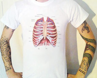 Chest Anatomical T-Shirt Steampunk Biology Anatomy steampunk buy now online