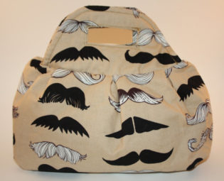 Moustache Pleated Handbag steampunk buy now online
