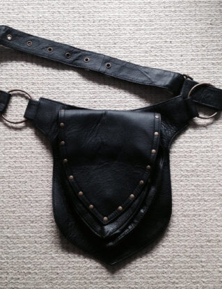 STEAMPUNK belt, leather utility belt, POCKET BELT, hip pack, waist pack, fanny pack, festival clothing, Lebetr steampunk buy now online
