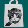 Steampunk Cat Bag Hand Printed Mini Tote Shopping Bag Children steampunk buy now online