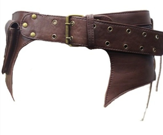 LEATHER UTILITY belt, pocket belt, fanny pack, bumbag, STEAMPUNK belt, festival belt, lebecs steampunk buy now online