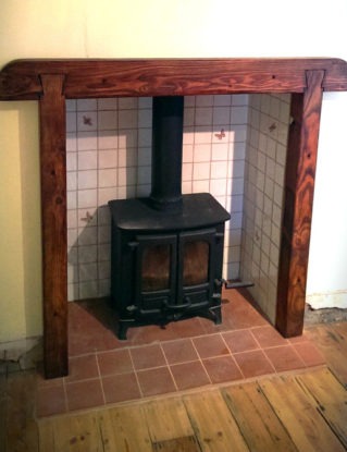 Handmade Rustic Fire Surround in Solid Reclaimed Wood; includes installation by Marc  - available within 50 miles of Ilminster only steampunk buy now online