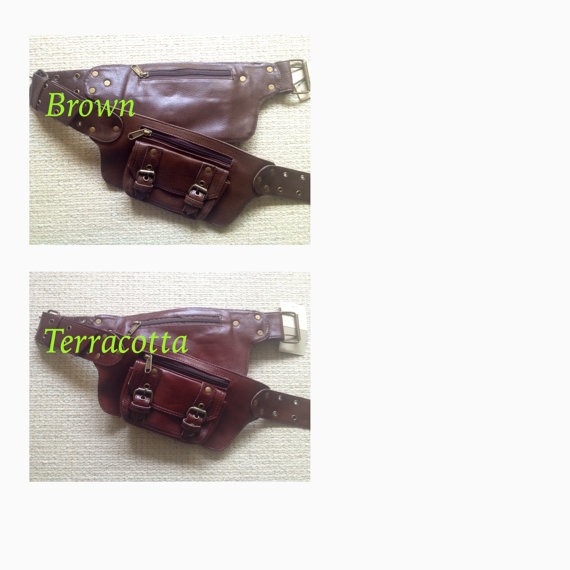 LEATHER utility belt, POCKET BELT, hip pack, waist pack, fanny pack, festival clothing, lebems steampunk buy now online