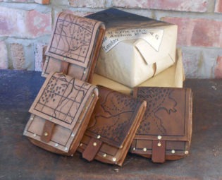 Leather 'Gideon' Map Pouch steampunk buy now online