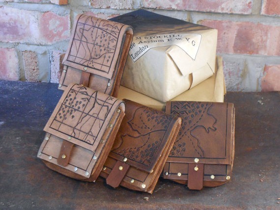 Leather 'Gideon' Map Pouch steampunk buy now online