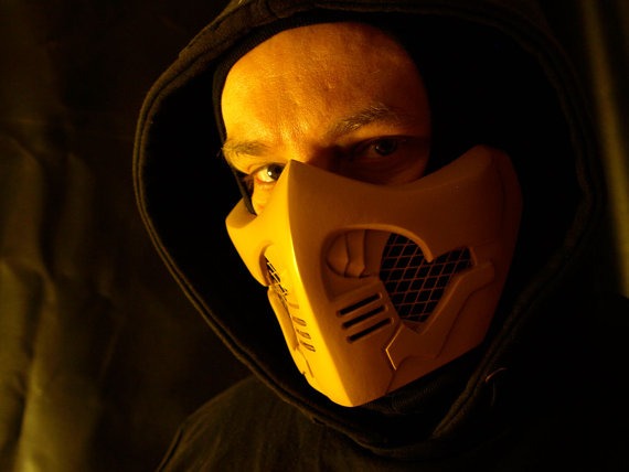 Mortal Kombat X Scorpion (v2) Airsoft Cosplay mask - Made to order - steampunk buy now online
