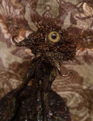 Handmade Creature Sculpture. Mossgrin the Root Creeper.  Fantasy Art with Unique and Magical Story steampunk buy now online